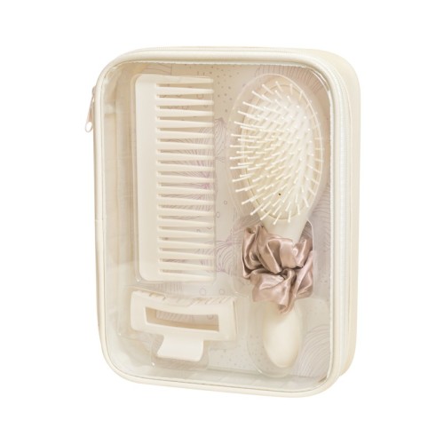 Brocha Maquillaje Set para Cabello Vlasy Beige DAM 071 BE Beige (DAM071BE – plastico / poliester / pvc – articulo promocional)