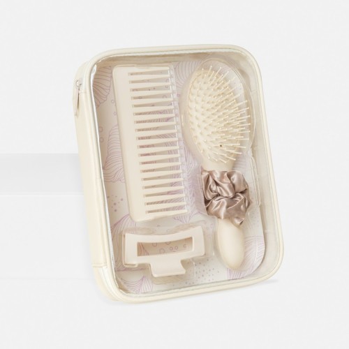 Brocha Maquillaje Set para Cabello Vlasy Beige DAM 071 BE Beige (DAM071BE – plastico / poliester / pvc – articulo promocional)