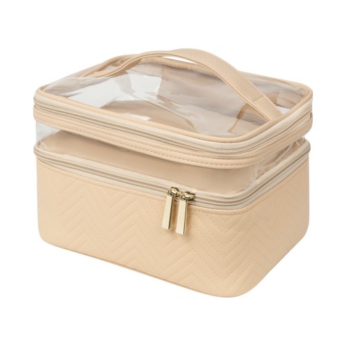 Accesorio Dama Neceser Yara Beige DAM 075 BE Beige (DAM075BE – pvc / poliester – articulo promocional)