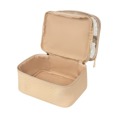 Accesorio Dama Neceser Yara Beige DAM 075 BE Beige (DAM075BE – pvc / poliester – articulo promocional)