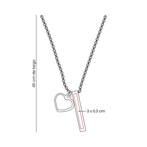 Joyeria Collar Liva Dorado DAM 901 D Dorado (DAM901D – chapa de oro / laton / metal – articulo promocional)