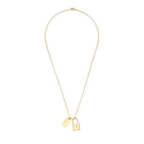 Joyeria Collar Lukko Dorado DAM 902 D Dorado (DAM902D – chapa de oro / laton / metal – articulo promocional)
