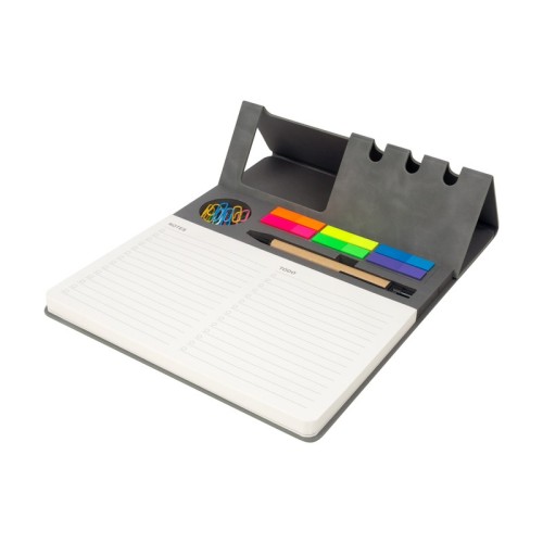 Porta Notas Porta Notas Kalem Gris HL 7000 G Gris (HL7000G – curpiel / papel – articulo promocional)