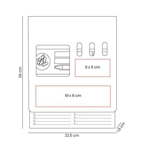 Porta Notas Porta Notas Kalem Gris HL 7000 G Gris (HL7000G – curpiel / papel – articulo promocional)