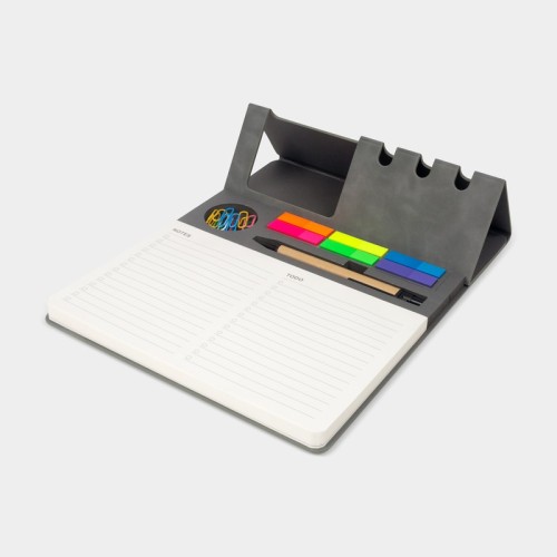 Porta Notas Porta Notas Kalem Gris HL 7000 G Gris (HL7000G – curpiel / papel – articulo promocional)