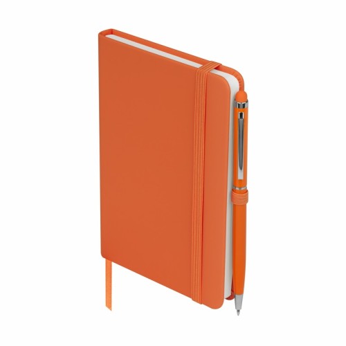 Libreta Ejecutiva Libreta Suki Naranja HL 9073 O Naranja (HL9073O – curpiel / papel / aluminio – articulo promocional)