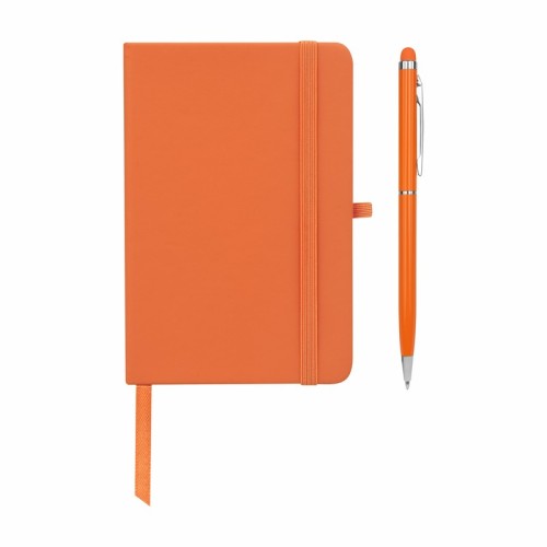 Libreta Ejecutiva Libreta Suki Naranja HL 9073 O Naranja (HL9073O – curpiel / papel / aluminio – articulo promocional)