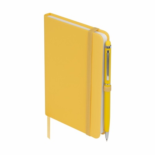 Libreta Ejecutiva Libreta Suki Amarillo HL 9073 Y Amarillo (HL9073Y – curpiel / papel / aluminio – articulo promocional)