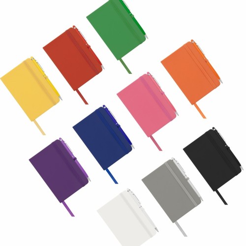 Libreta Ejecutiva Libreta Suki Naranja HL 9073 O Naranja (HL9073O – curpiel / papel / aluminio – articulo promocional)