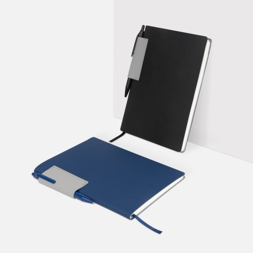 Libreta Ejecutiva Libreta Murakami Negro HL 9077 N Negro (HL9077N – curpiel / papel – articulo promocional)