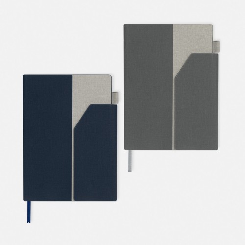 Libreta Ejecutiva Libreta Katika Azul Marino HL 9101 AM Azul Marino (HL9101AM – curpiel / papel – articulo promocional)