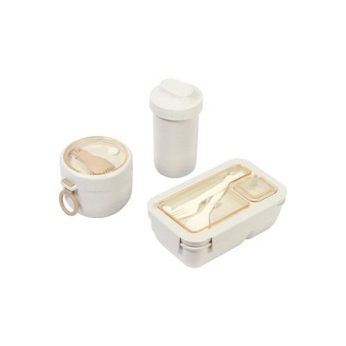 Hieleras y Loncheras Lonchera con Contenedores Suluq. HM-180BE Beige (HM180BE – articulo promocional)