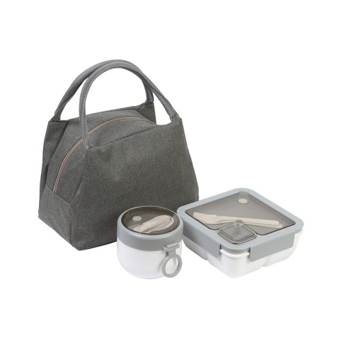 Articulo Hogar Lonchera con Contenedores Mey. HM-181G Gris (HM181G – articulo promocional)