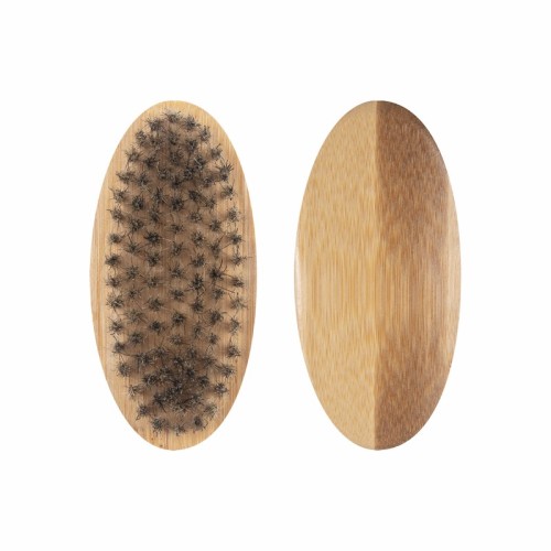 Accesorios para Viaje Set de Cuidado para Barba Mivor KIT 056 BE Beige (KIT056BE – poliester / nylon / bambu / madera / metal / pu – articulo promocional)