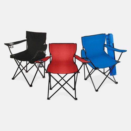 Accesorios para Viaje Silla Harrison Rojo KTC 041 R Rojo (KTC041R – poliester silla / acero estructura – articulo promocional)