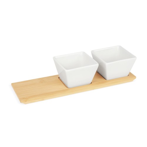 Set Quesos Botanero Kibi Blanco KTC 976 B Blanco (KTC976B – bambu / ceramica – articulo promocional)
