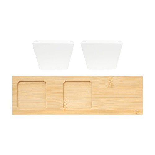 Set Quesos Botanero Kibi Blanco KTC 976 B Blanco (KTC976B – bambu / ceramica – articulo promocional)