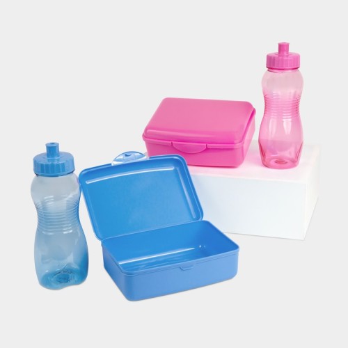 Escolares Set de Lonchera Zea Azul KTC 980 A Azul (KTC980A – plastico – articulo promocional)