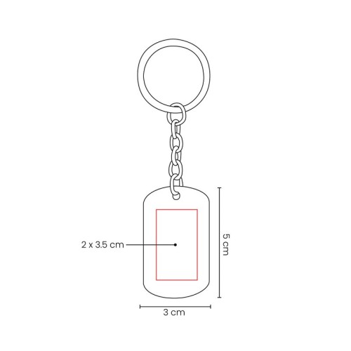 Llavero Metalico Llavero Zentrix Azul M 7992 A Azul (M7992A – metal – articulo promocional)