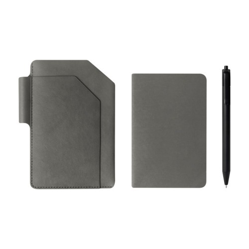 Porta Documentos Porta Pasaporte Runa Gris M 80124 G Gris (M80124G – curpiel / papel / plastico – articulo promocional)