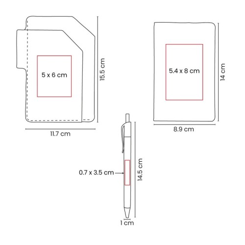 Porta Documentos Porta Pasaporte Runa Negro M 80124 N Negro (M80124N – curpiel / papel / plastico – articulo promocional)