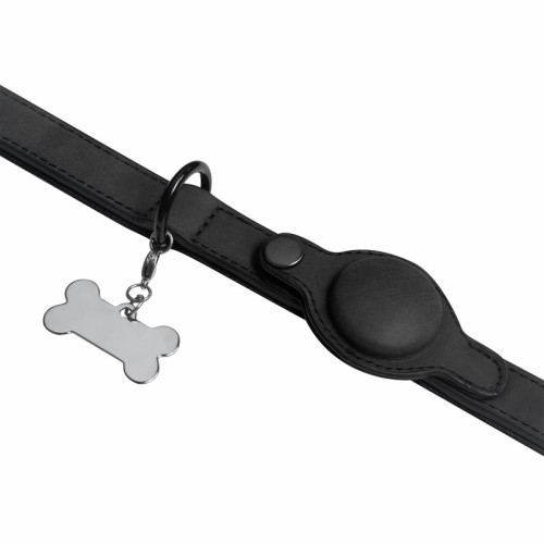 Mascotas Collar para Mascota Nava Negro PET 011 N Negro (PET011N – pu / metal – articulo promocional)