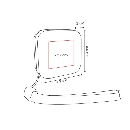 Accesorio Oficina Llavero Flexometro Kantav Negro PRO 020 N Negro (PRO020N – plastico – articulo promocional)