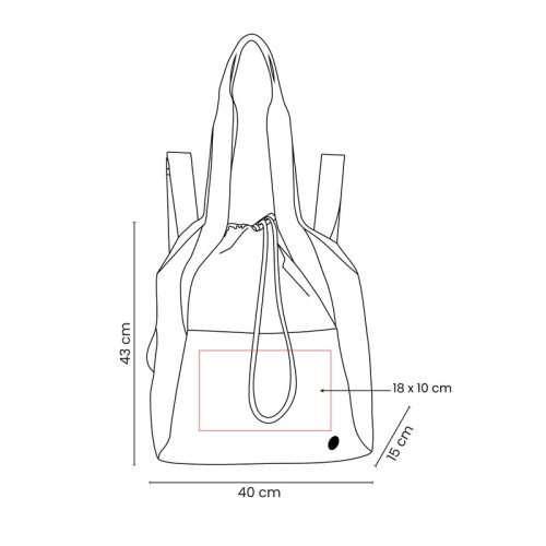 Bolsa Mochila Bolsa Kivan SIN 297 N Negro (SIN297N – poliester – articulo promocional)