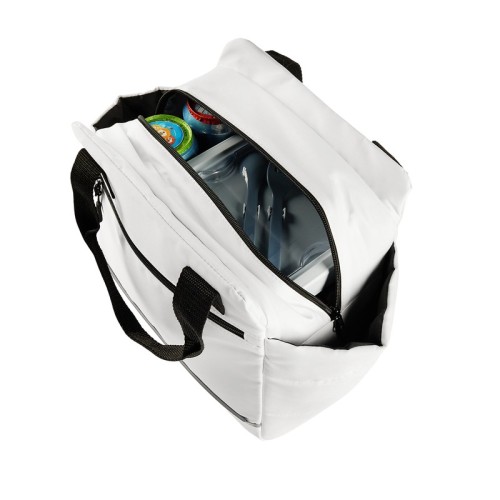 Hielera Lonchera Nuan Blanco SIN 580 B Blanco (SIN580B – poliester / acetato de vinilo de polietileno – articulo promocional)