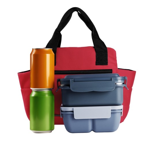 Hielera Lonchera Nuan Rojo SIN 580 R Rojo (SIN580R – poliester / acetato de vinilo de polietileno – articulo promocional)