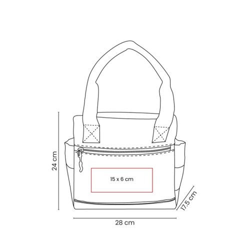 Hielera Lonchera Nuan Blanco SIN 580 B Blanco (SIN580B – poliester / acetato de vinilo de polietileno – articulo promocional)