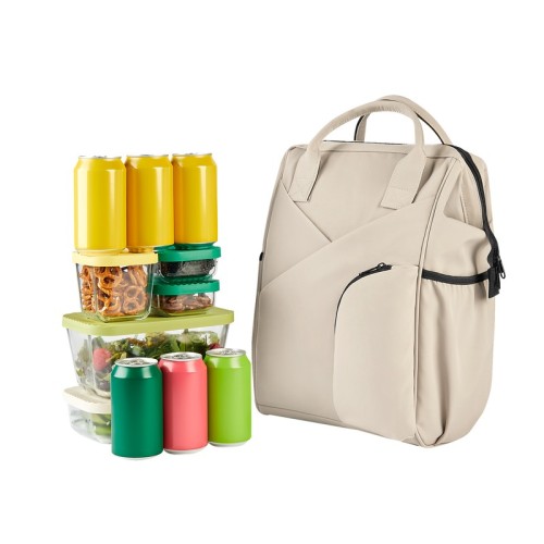 Hielera Mochila-lonchera Vertex Gris SIN 583 G Gris (SIN583G – poliester / acetato de vinilo de polietileno – articulo promocional)
