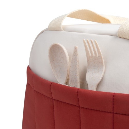 Hielera Lonchera Chutss Rojo SIN 591 R Rojo (SIN591R – poliester / acetato de vinilo de polietileno – articulo promocional)