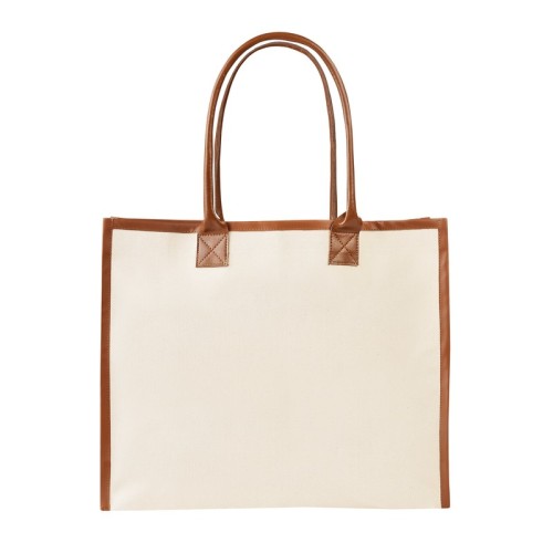 Bolsa Bolsa Elain Cafe SIN 766 C Cafe (SIN766C – canvas / curpiel – articulo promocional)