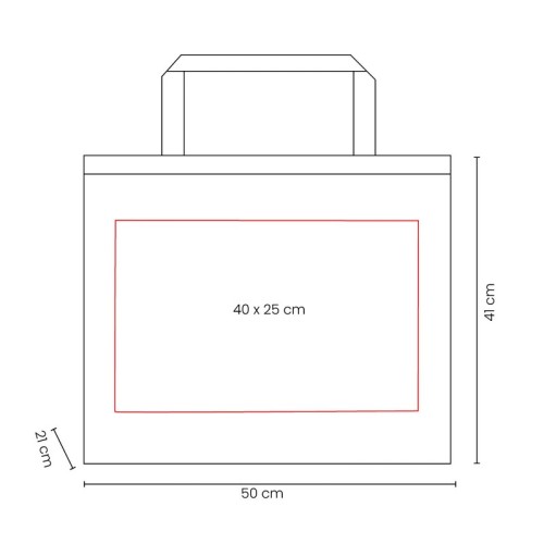 Bolsa Reutilizable Bolsa Basko Rojo SIN 771 R Rojo (SIN771R – non woven 90 g – articulo promocional)