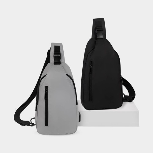 Cangurera Mochila de Viaje Froome Gris SIN 777 G Gris (SIN777G – curpiel / poliester – articulo promocional)