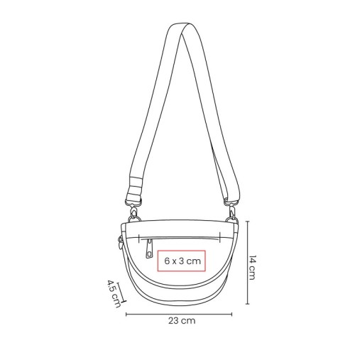 Cangurera Bolsa Satelita Gris SIN 778 G Gris (SIN778G – poliester – articulo promocional)