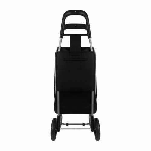 Bolsa Reutilizable Carro Supermercado Velea SIN 786 N Negro (SIN786N – poliester / metal – articulo promocional)