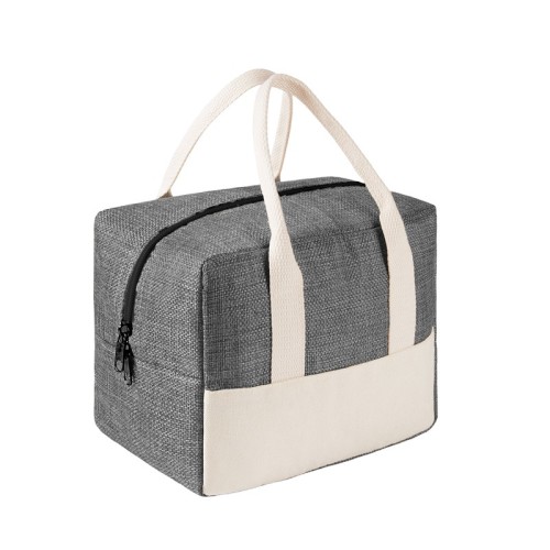 Hielera Lonchera Leinen Gris SIN 890 G Gris (SIN890G – poliester / poli-algodon/ aluminio – articulo promocional)