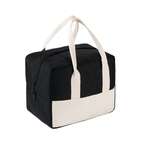 Hielera Lonchera Leinen Negro SIN 890 N Negro (SIN890N – poliester / poli-algodon/ aluminio – articulo promocional)