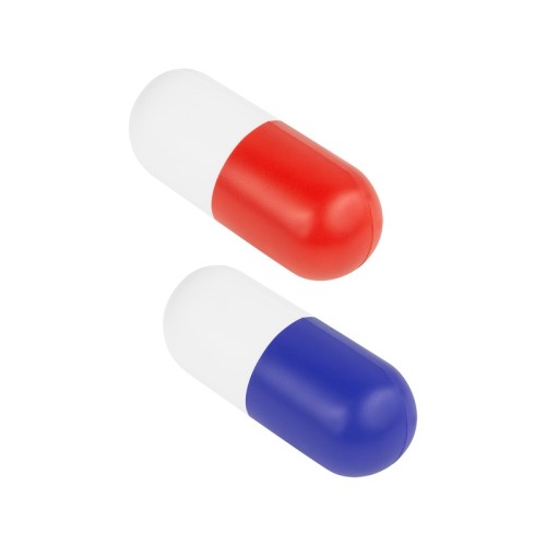 Figura Antiestres Anti-stress en Forma de Capsula Azul SOC 065 A Azul (SOC065A – pu – articulo promocional)