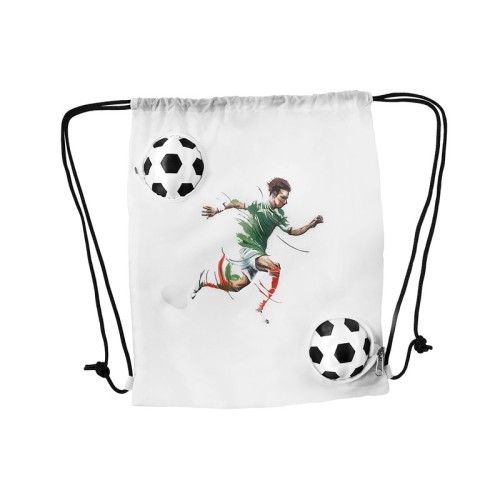 BOLSA MOCHILA BOLSA-MOCHILA MAGICA SOCCER BLANCO SOC 413 B BLANCO (SOC413B – POLIESTER / EVA – ARTICULO PROMOCIONAL)
