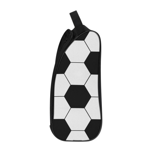 Accesorios para Viaje Zapatera Soccer SOC 432 BN Blanco con Negro (SOC432BN – poliester – articulo promocional)