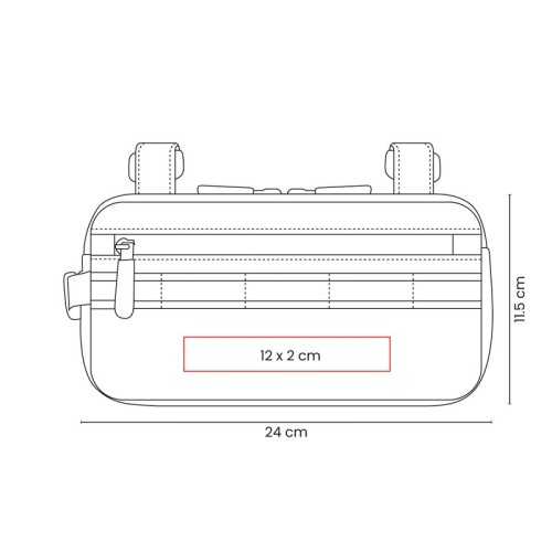 Articulo Deportivo Bolsa para Bicicleta Draugs SPO 020 N Negro (SPO020N – poliester / poliuretano termoplastico – articulo promocional)