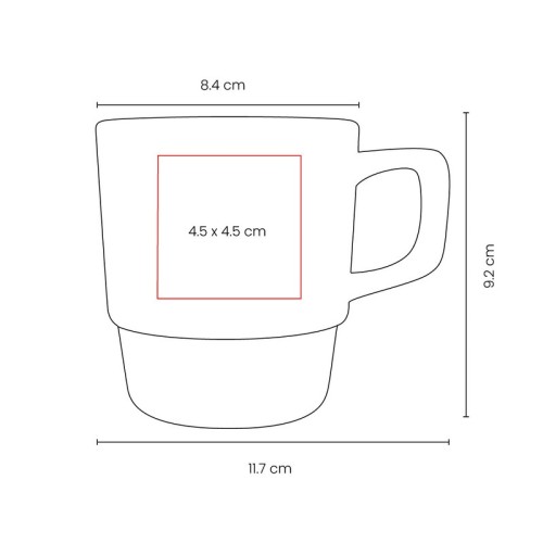 Tazas Taza Radaid Gris TAZ 071 G Gris (TAZ071G – ceramica – articulo promocional)