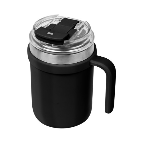 Tazas Taza Sorata Negro TAZ 075 N Negro (TAZ075N – acero inoxidable / plastico – articulo promocional)