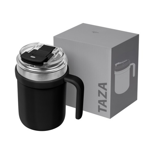 Tazas Taza Sorata Negro TAZ 075 N Negro (TAZ075N – acero inoxidable / plastico – articulo promocional)