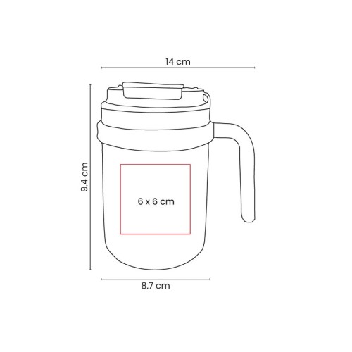 Tazas Taza Sorata Negro TAZ 075 N Negro (TAZ075N – acero inoxidable / plastico – articulo promocional)