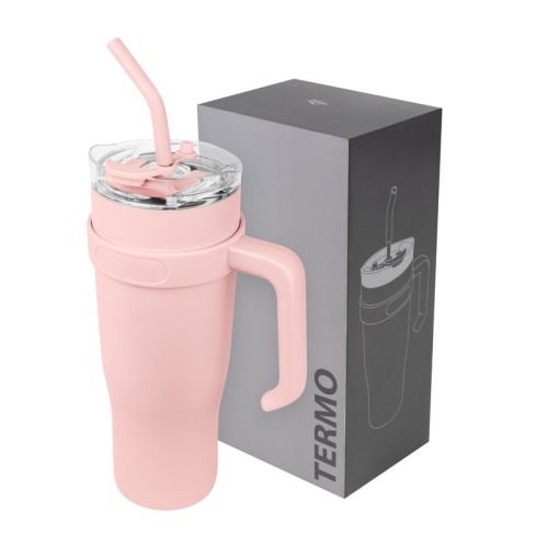 Termo Metalico Termo Jesik Rosa TMPS 245 P Rosa (TMPS245P – acero inoxidable / plastico – articulo promocional)