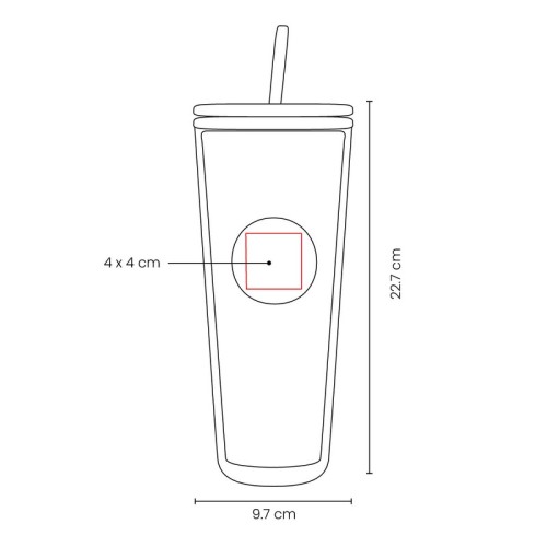 Vasos Vaso Viiva Blanco TMPS 246 B Blanco (TMPS246B – plastico as – articulo promocional)
